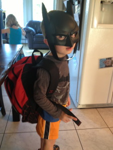 Again, be defiantly YOU, even if that means wearing a Batman mask to school . . .